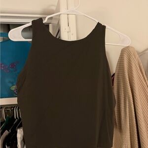 Athleta Green Crop Tank Top